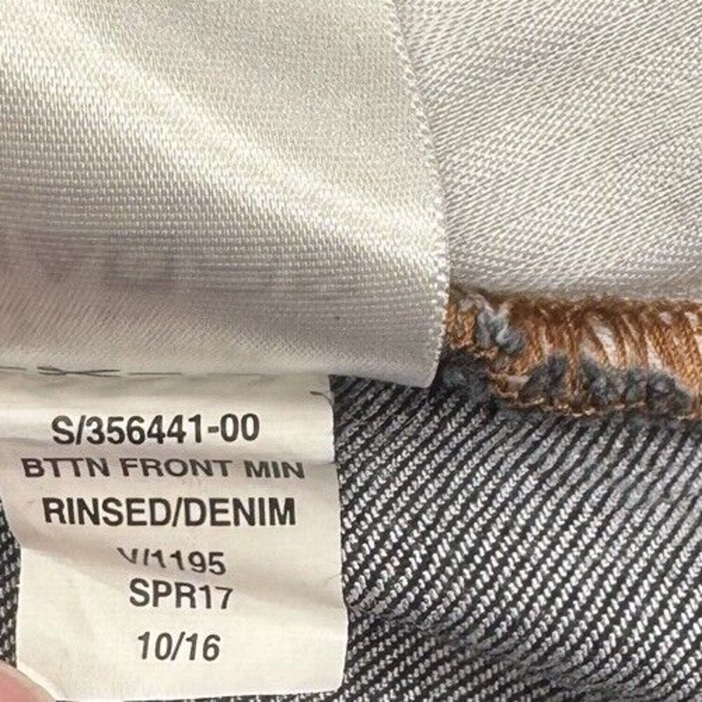 Gap Denim Skirt Womens 8 A Line Button Dark Blue Measures 30 x 18 - Picture 5 of 5